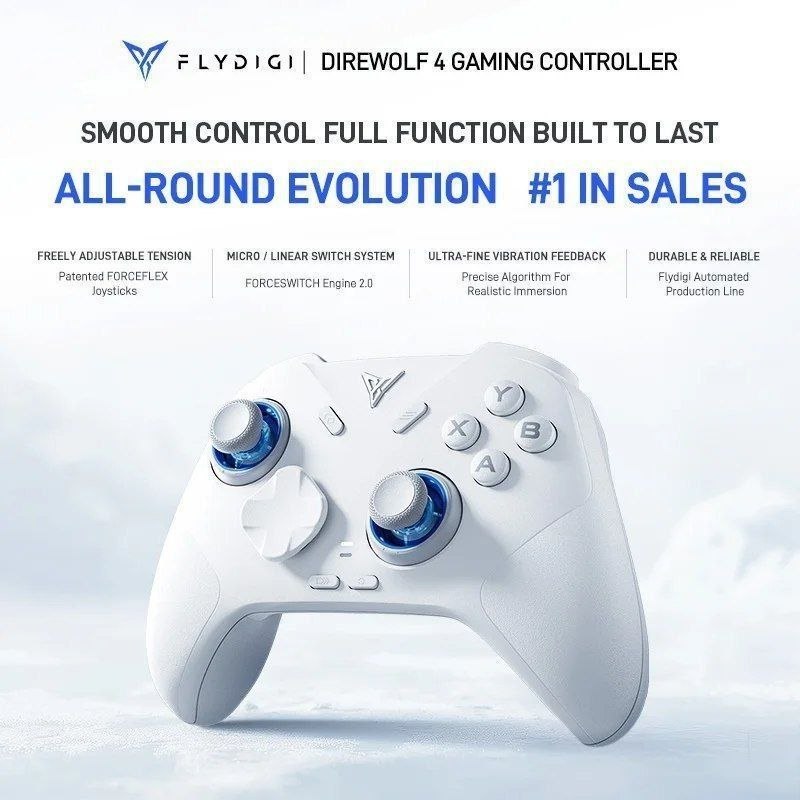 Controle Flydigi direwolf 4 Hall Efect 1000hz