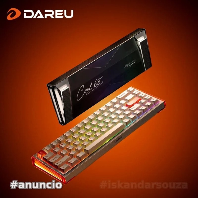 Teclado Magnetico Com Fio DAREU 8Khz, Precisão RT de 0,01mm