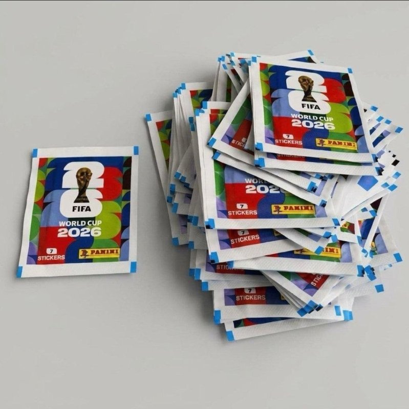 Copa do Mundo FIFA 2026 Kit com 24 Envelopes de Figurinhas + Cartela