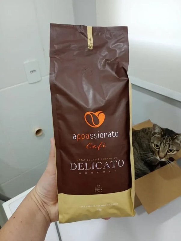 Café Gourmet Appassionato Em Grãos Expresso 100% Arábica Notas de Avelã e Caramelo - 1kg