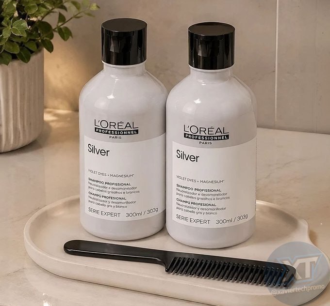 Kit L'oréal Professionnel Silver Shampoo Extra (2 Unidades)