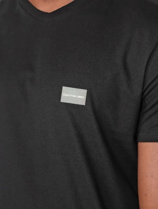 Camiseta Calvin Klein Jeans Light Square Masculina Preto