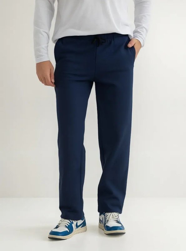 Calça De Moletom Masculina Com Bainha Conforto Absoluto