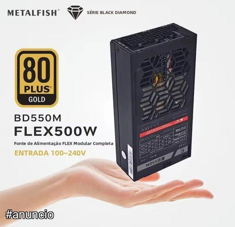 Fonte Flex ATX Metalfish 600w modular