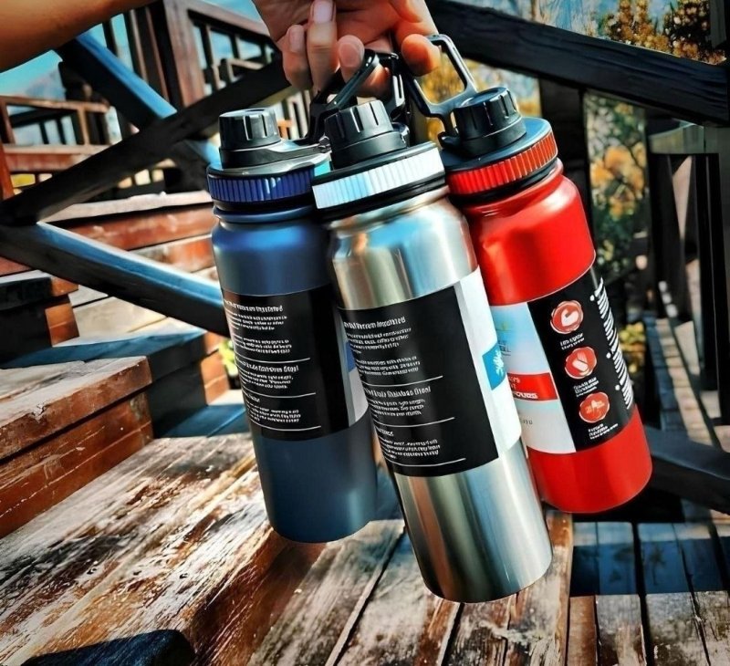 Garrafa Térmica 800ml com Isolamento Quente e Frio