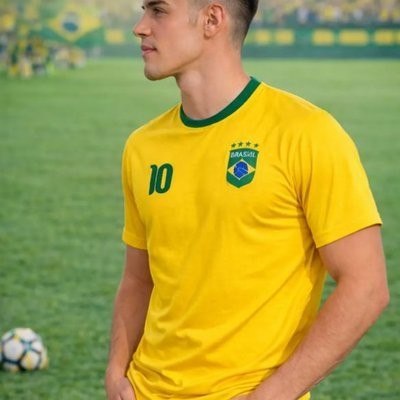 Camiseta Brasil Masculina Dryfit Esportiva Para Futebol Amarelo M Estampa Localizada