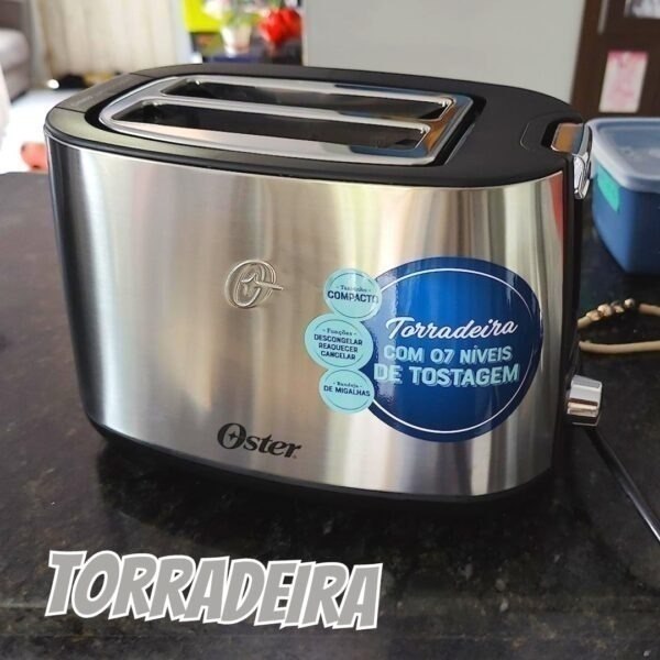 Oster Torradeira Simple Life, 110V, Inox, 750W, OTOR600