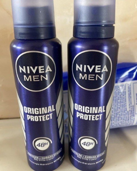 Kit Desodorante Antitranspirante Nivea Men Aerossol Original Protect 48h 150ml (2 unidades)