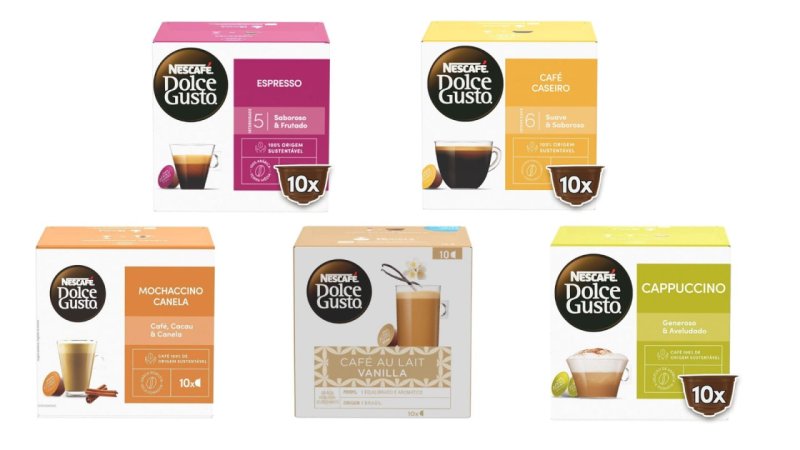 Cápsulas Dolce Gusto Variados Sabores - 10 unidades