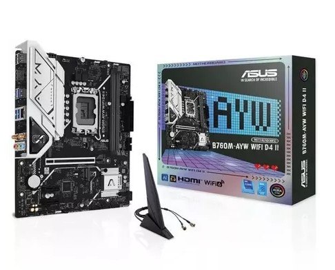 Placa-Mãe Asus B760M-AYW WIFI D4 II