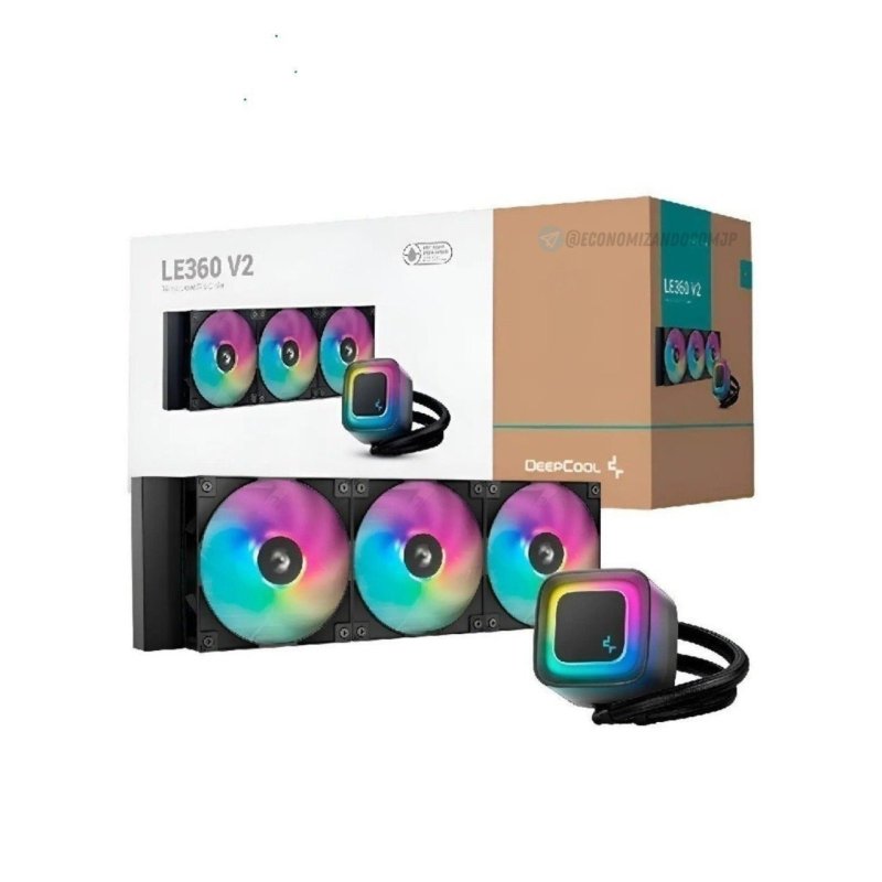 Water Cooler Deepcool Le360 V2 Preto Anti-leak ARGB 360mm ARGB