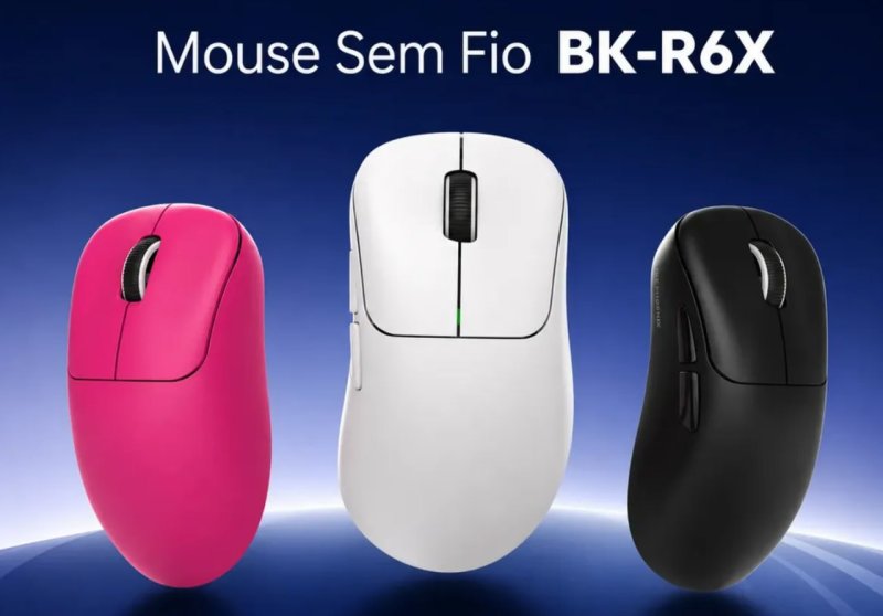 Mouse Gamer Sem Fio 18000dpi Paw3311 Fire Phoenix Bk-r6x