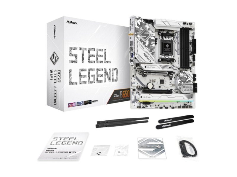 Placa-Mãe ASRock B650 Steel Legend WiFi, AM5, DDR5