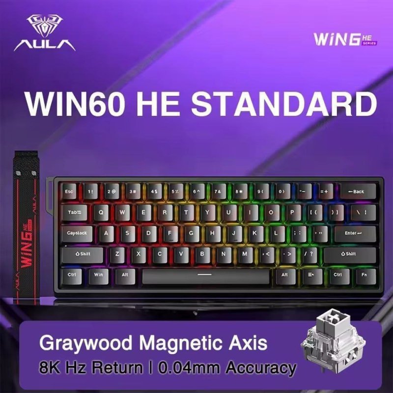 Teclado Magnético Rapid Trigger AULA WIN60 HE