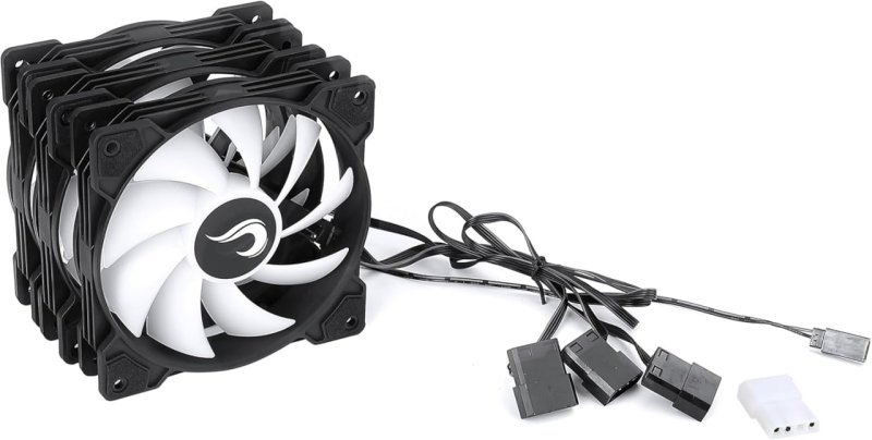 Kit Cooler Gabinete Rise Mode X - 3x Fan 120mm, ARGB, 1200rpm