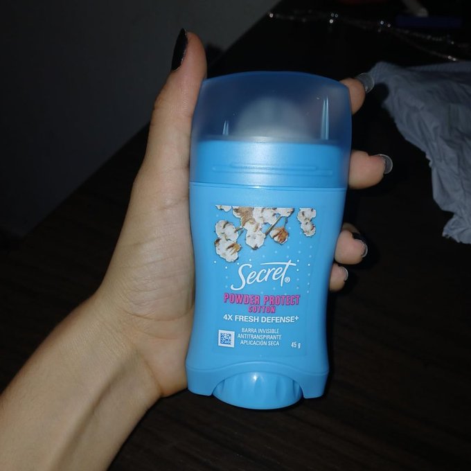 Desodorante Antitranspirante em Barra Secret Proteção de Algodão 45g