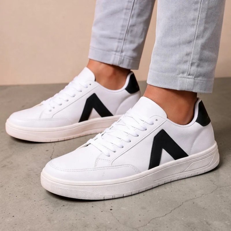 Tênis Masculino Alfa A1 Casual Branco Padrão (34 a 43)