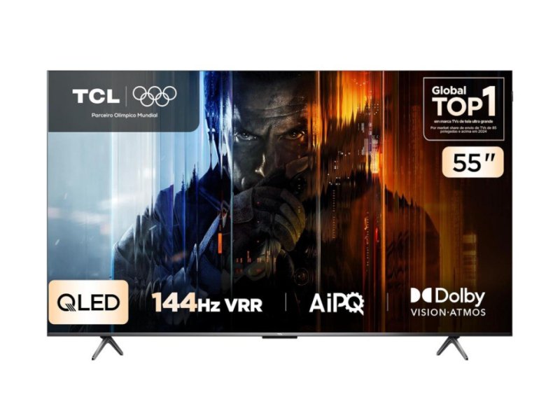 Smart TV TCL P8K de 55" 4K QLED 144Hz