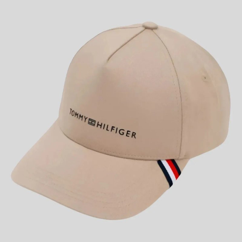 Boné Tommy Hilfiger Uptown Cap Masculino Bege Basico