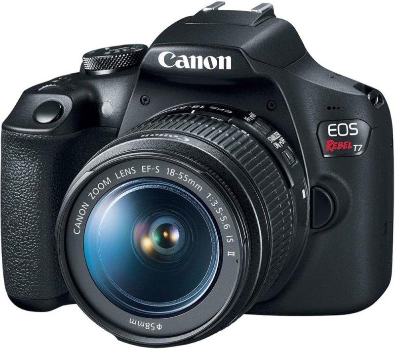 Canon EOS T7+ com Lente EF-S 18-55 - Câmera DSLR