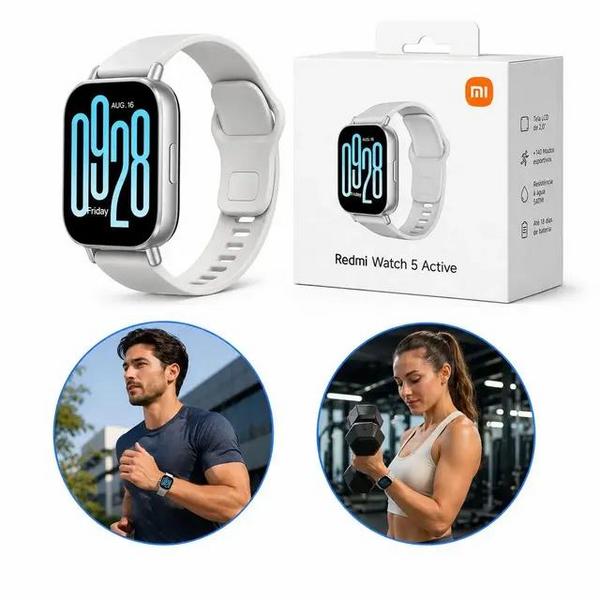 Relógio Smartwatch Redmi Watch 5 Active Prata Xiaomi