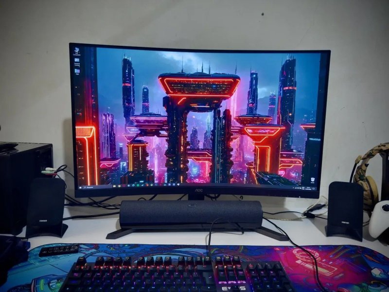 Monitor Gamer Curvo AOC Agon Quad 32" QHD 180Hz 0,5ms