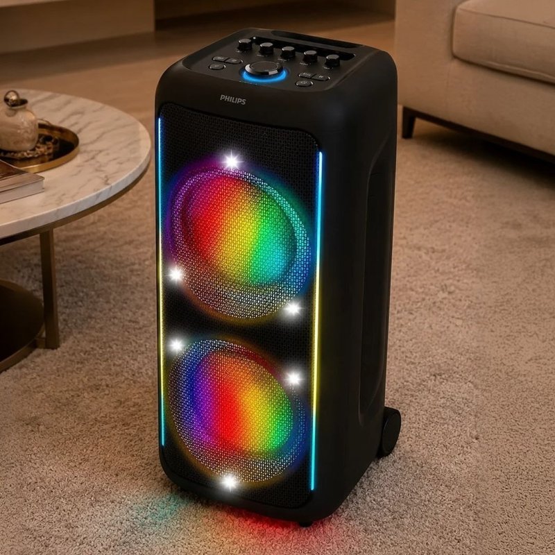Caixa de Som Bluetooth Philips TAX5000/78 1800W Preto Party Speaker
