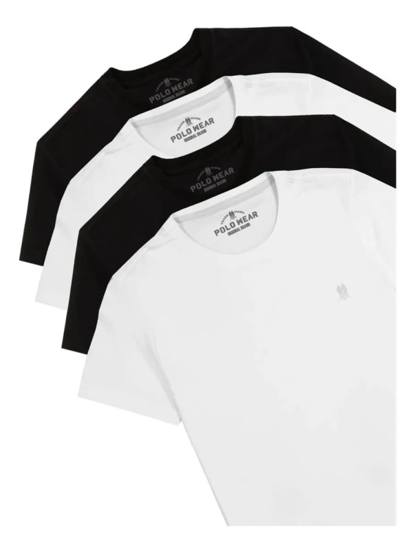 Polo Wear Kit 4 Camisetas Masculinas Sortido