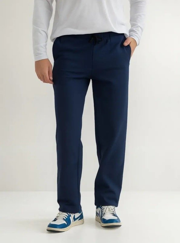 Calça De Moletom Masculina Com Bainha Conforto Absoluto