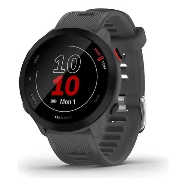 Relógio Garmin Forerunner 55 Cinza com GPS 42mm Cinza Preto