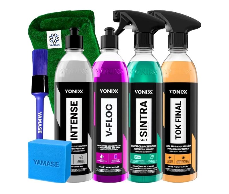 Kit de Produtos para Limpeza Automotiva