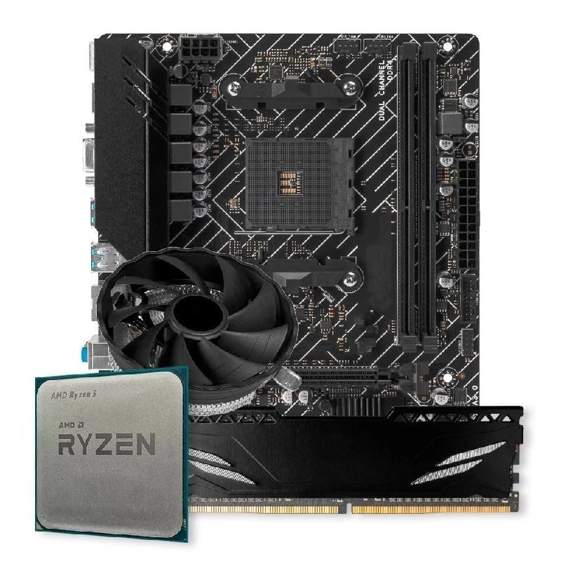 Kit Upgrade Gamer AMD Ryzen 5 5500, AM4, 8GB DDR4