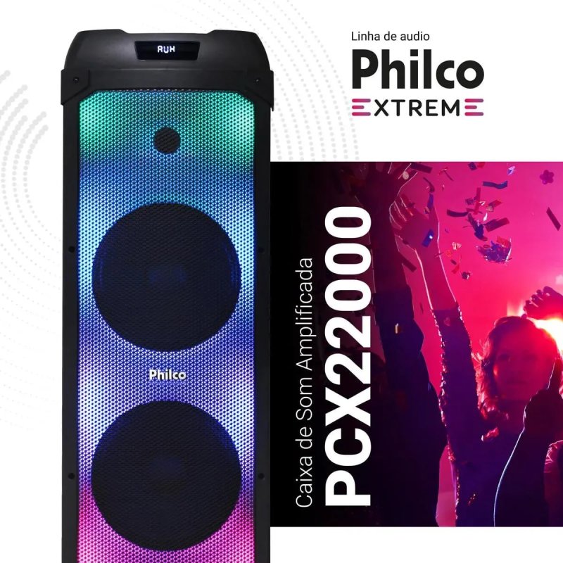 Philco PCX22000 - Caixa Som Amplificada - Preto