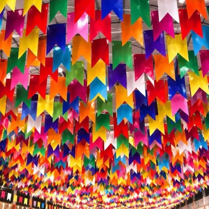 200 Metros Bandeirinhas Festa Junina Arraiá São João Bandeirolas Coloridas Para Decoração Interna