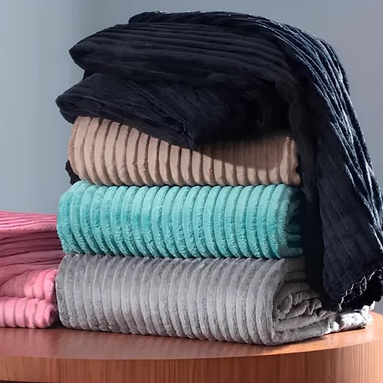 Cobertor Manta Fleece Soft Queen Microfibra Grosso