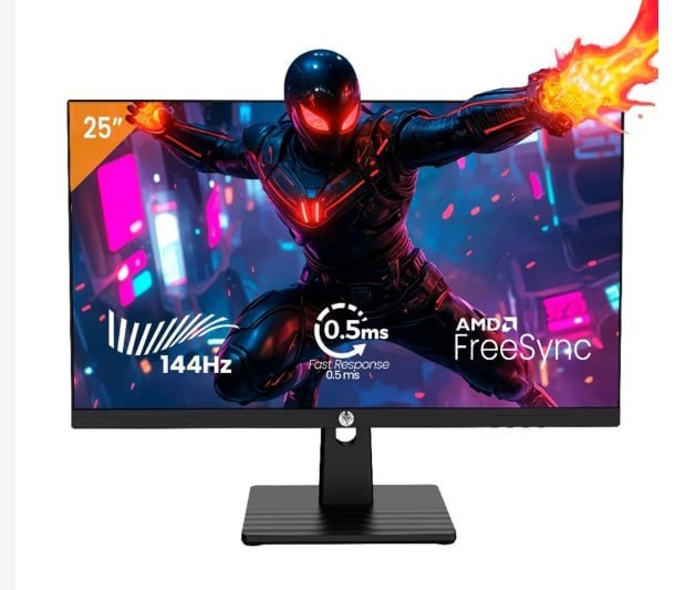 Monitor Gamer Haiz 24.5 Ips 0.5 ms Fhd 144hz Hdmi Dp Vesa