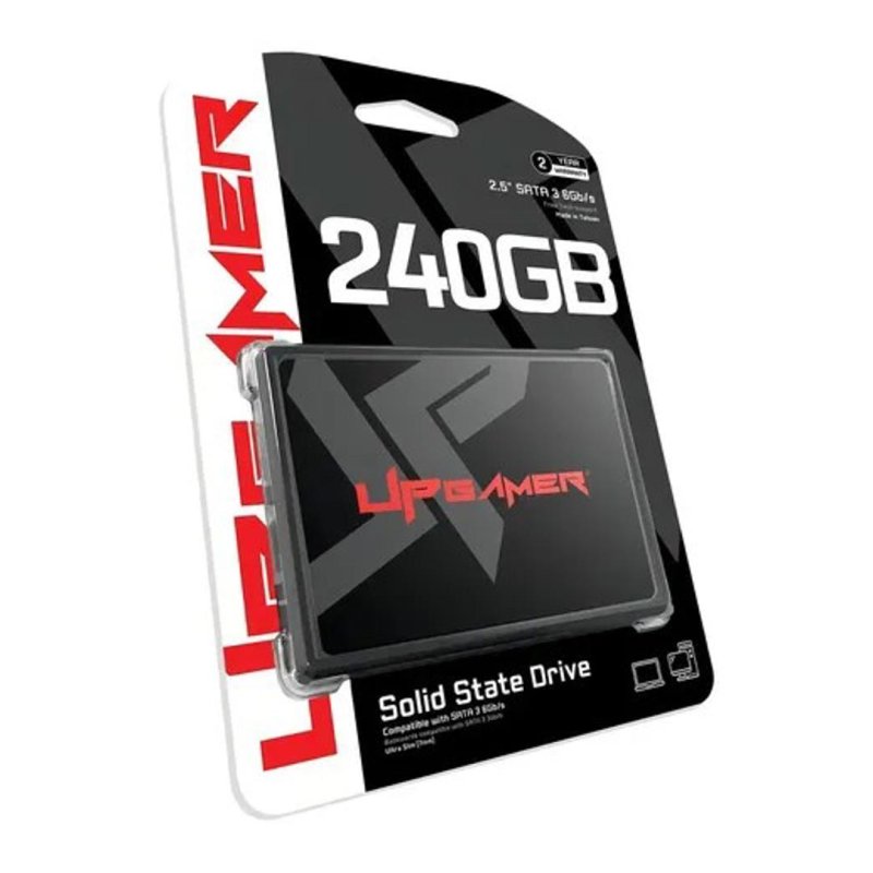 HD SSD Interno 240GB 2,5'' SATA3 6Gb/s Preto - Up Gamer