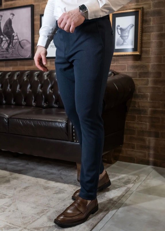 Calça Versatiold Alfaiataria Slim Azul Marinho
