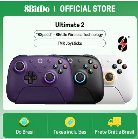 8BitDo Ultimate 2 Wireless - Controle Sem Fio