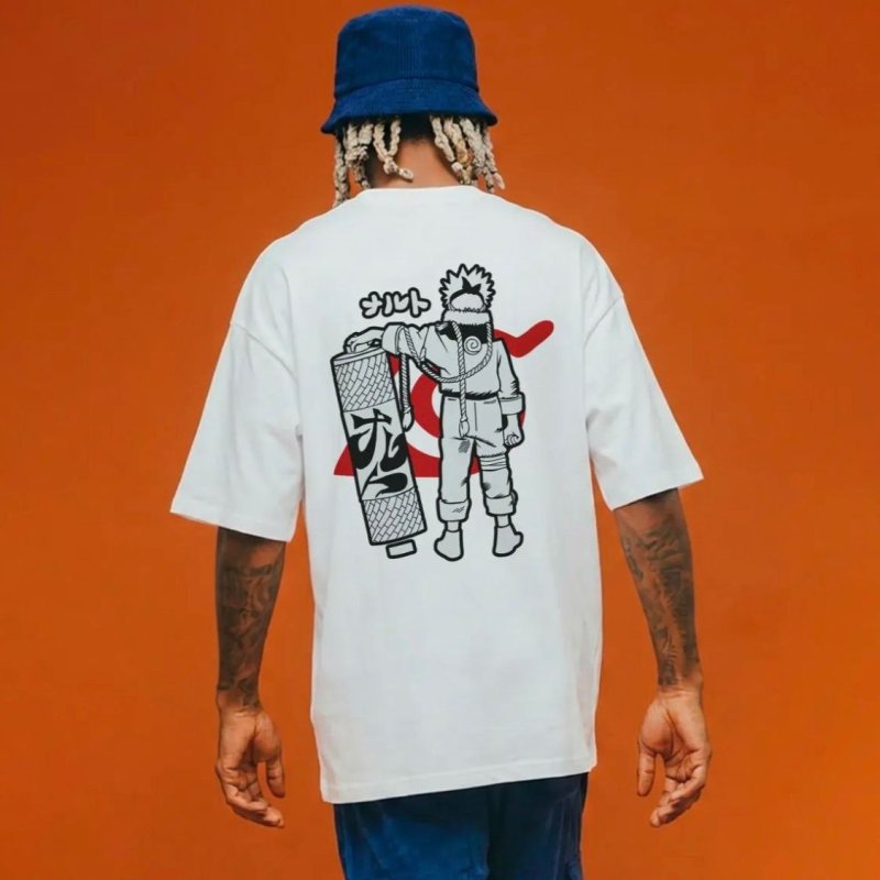 Camiseta Oversized Naruto Uzumaki (4 cores)