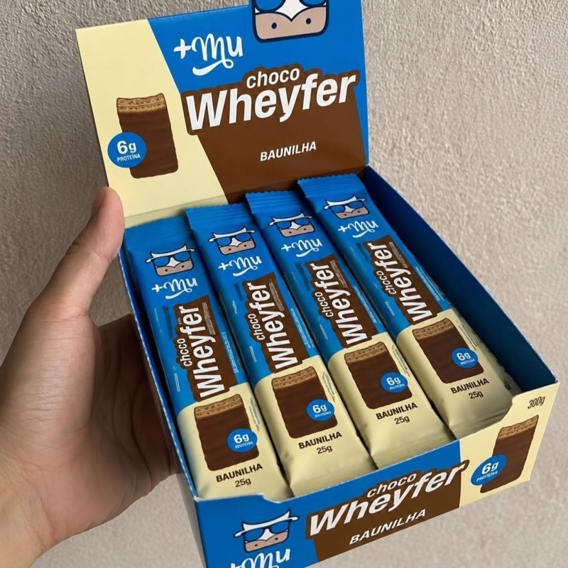 Chocowheyfer Proteico Sabor Baunilha 6g Proteína 12 unidades 25g