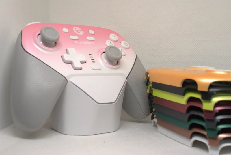 Controle Gamesir Super Nova Controle Com Dock sem fio Hall Effect, 1000mAh, Gatilho com ajuste, Girosópio, Faceplate removível