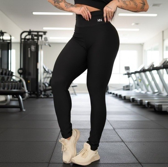 Calça Legging Fitness Zero Transparência Cintura Alta Koenig