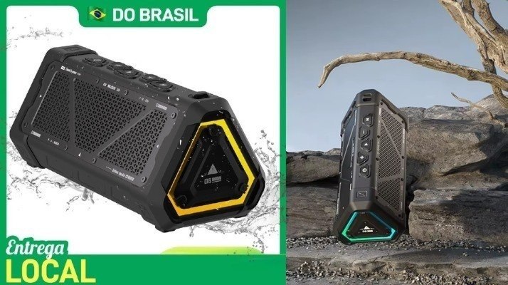 Caixa De Som MLOVE P3, 40W, Proteção IPX7