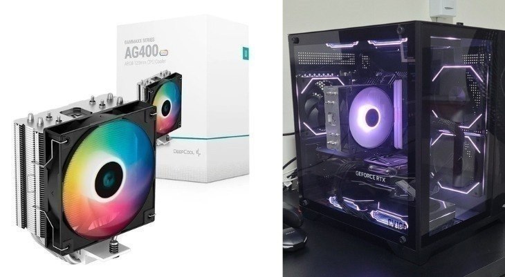 Air Cooler Ag400 DeepCool, ARGB
