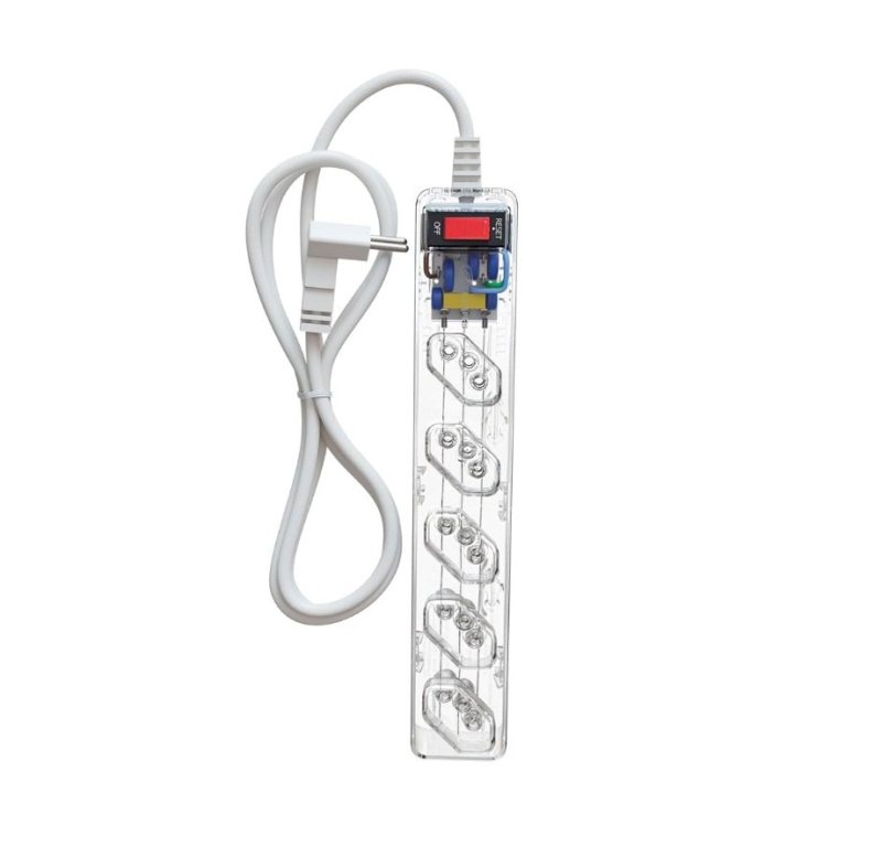 Filtro de Linha CLAMPER iCLAMPER Energia 5, 10A, Bivolt, Cabo 1m, Transparente