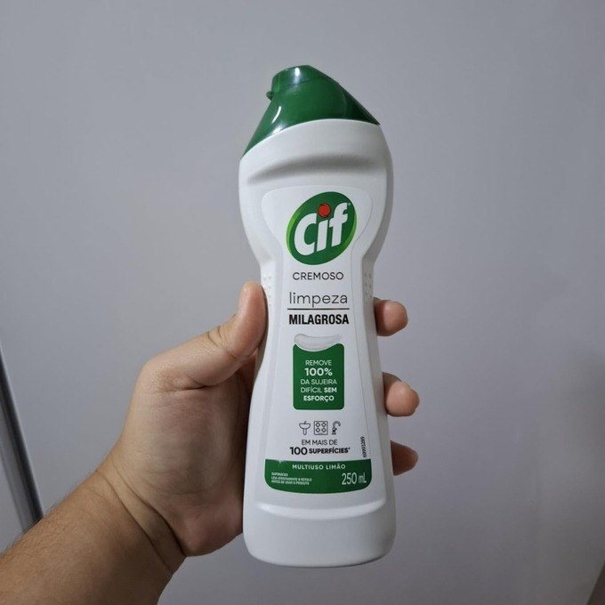 5X CIF Cremoso Limpeza Milagrosa Limão 250 ml com desconto