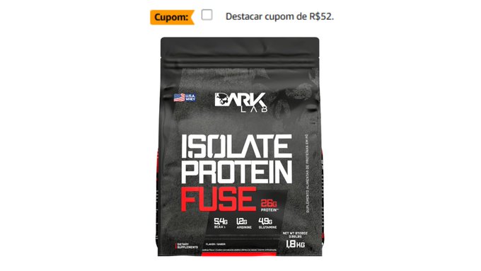 Whey Isolate Protein Fuse Dark Lab, 1.8Kg, Cappuccino