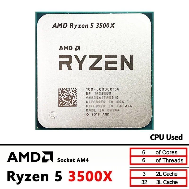 Processador Ryzen 5 3500X (Usado)