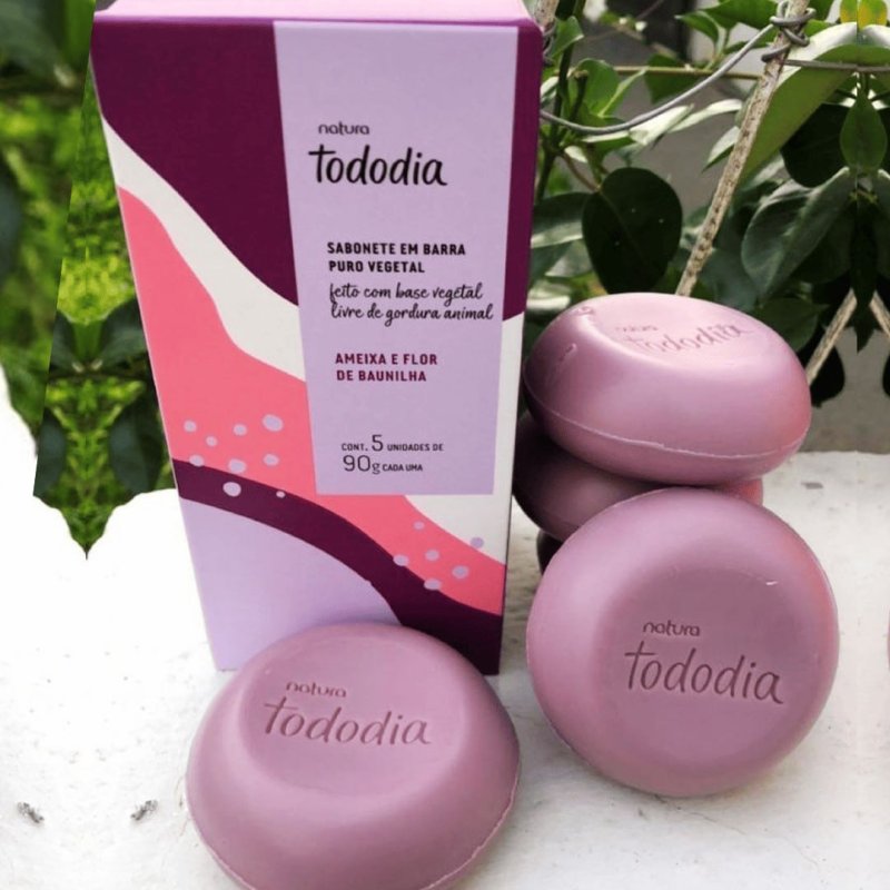 Sabonete Natura Ameixa E Flor Baunilha Tododia 5 Unid